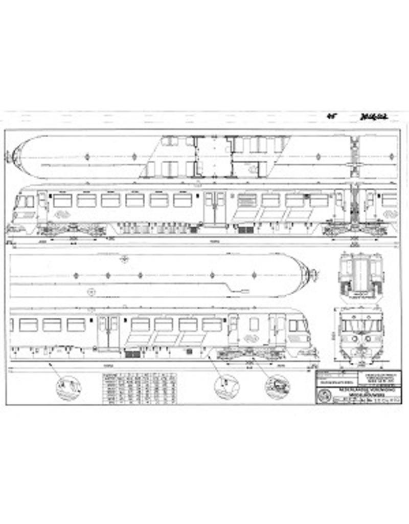 MBT 20.04.002 DE-2-Triebwagenzug 61-106 - ("Blauer Engel") für Spur 0 und H0