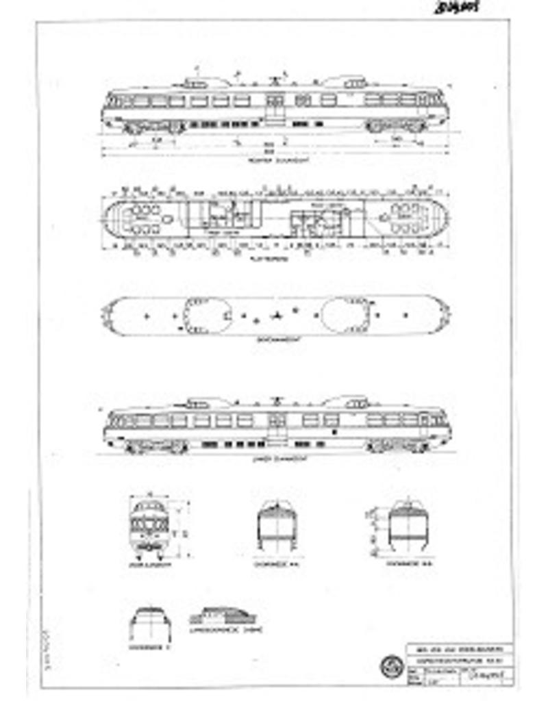 MBT 20.04.005 inspectierijtuig NS 20 - ("Kameel") voor spoor H0