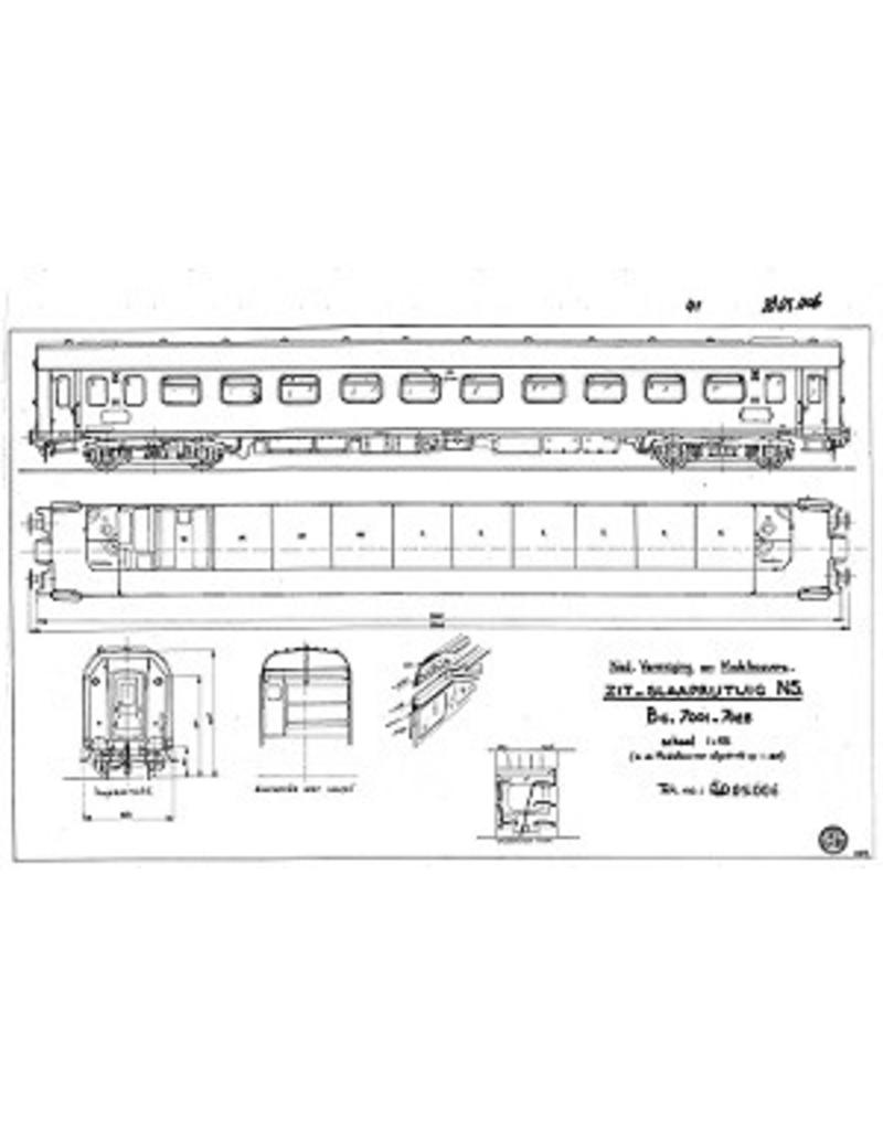 MBT 20.05.006 Sitz-Schlafwagen BC 7001-7025 - Plan N für Spur 0
