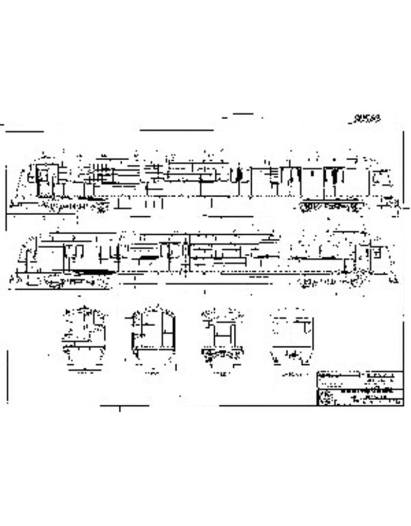 MBT 20.05.013 NS postal carriage. PE 1907-1921, PEC 8507-8521 for gauge 0