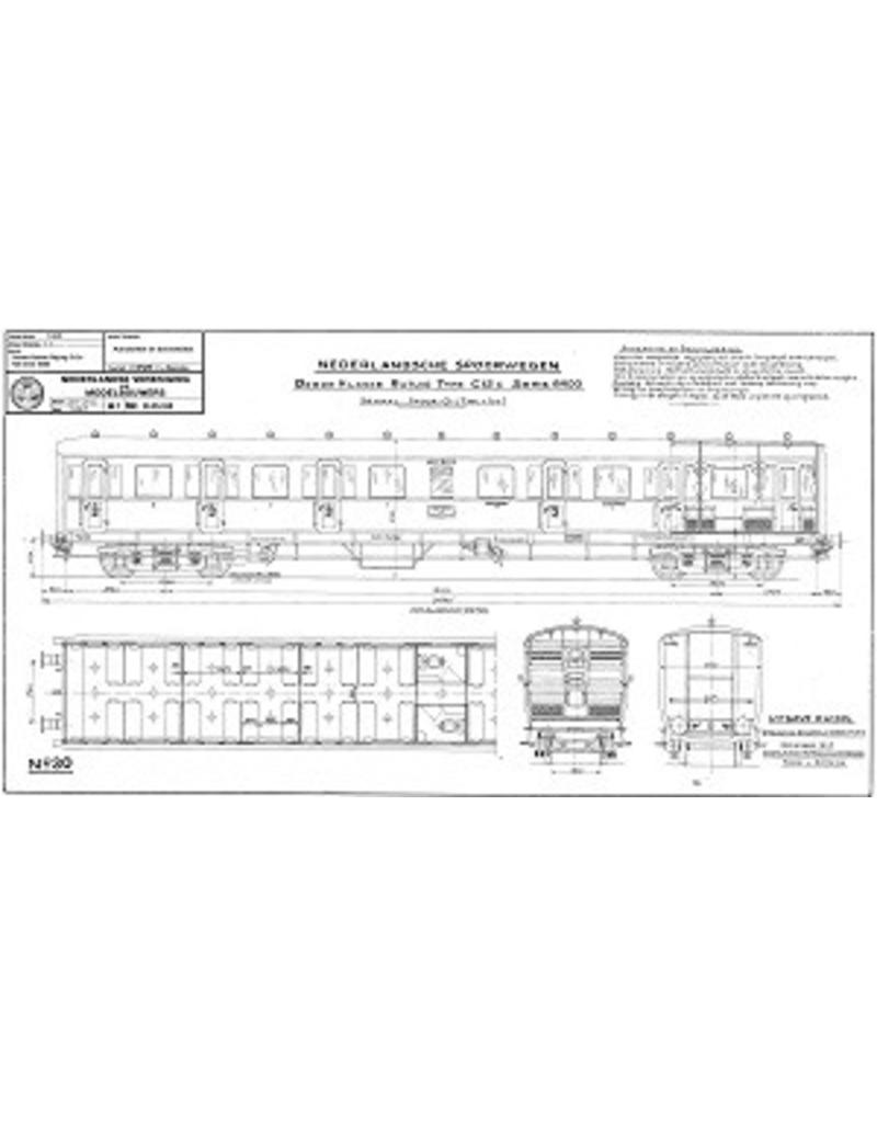 NVM 20.05.028 3e klasse rijtuig type C12c Serie 6400 voor spoor 0