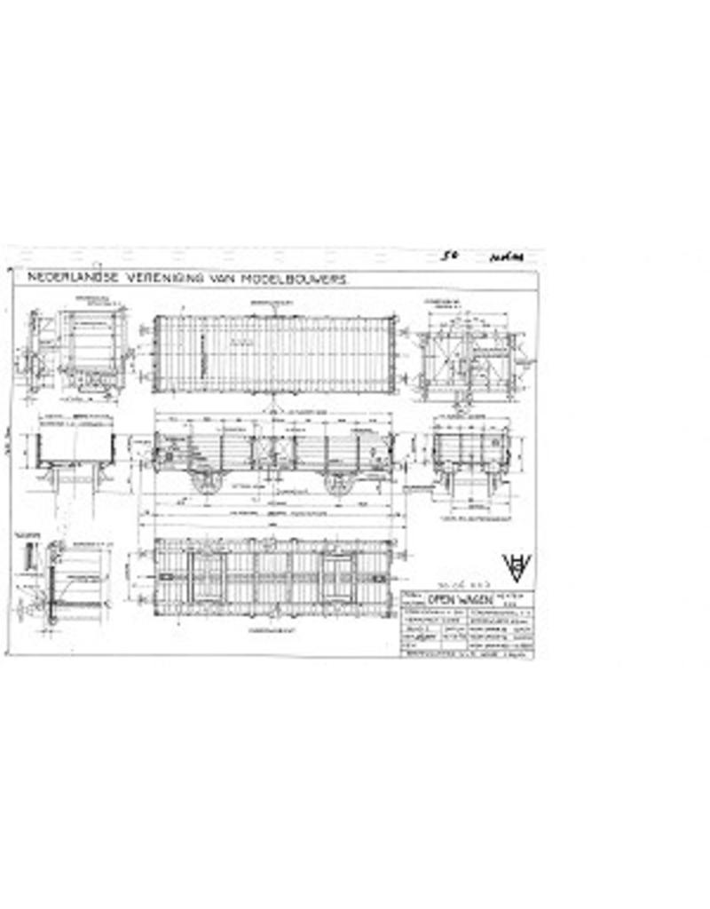 NVM 20.06.003 17,5 tons open goederenwagen glg NS 47834 voor spoor I