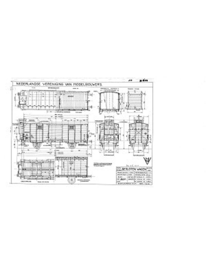 MBT 20.06.011 17,5 tons gesl. goederenwagen NS chep15755 voor I
