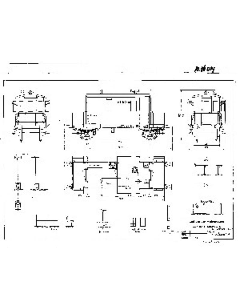 MBT 20.06.014 guard's van NS D2421-D2570 for gauge 0