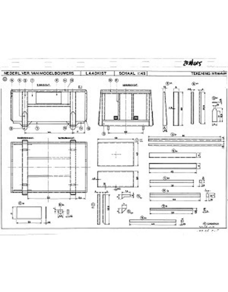 MBT 20.06.015 4-bay container wagon NS 94802 for gauge 0