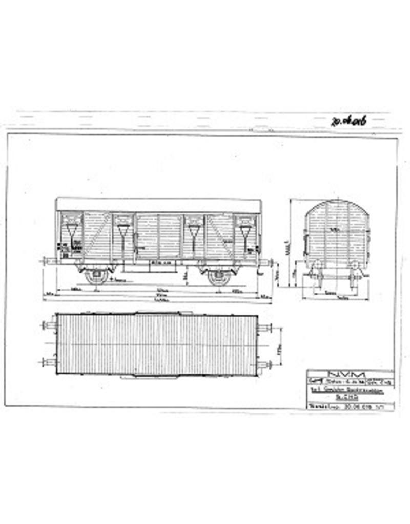 MBT 20.06.016 20 tons gesloten goederenwagen NS s-cho7130 voor spoor 0