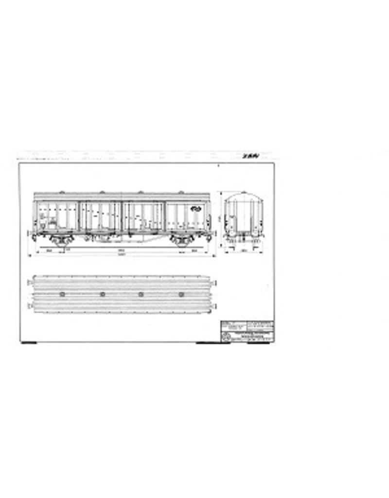 MBT 20.06.031 Talbot schuifwandwagen NS Hbis 2184 216 3 000 t/m 214 voor spoor I