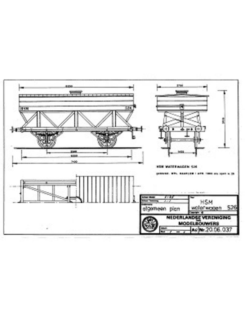 MBT 20.06.037 HSM Wasserwagen 526 für Spur 0