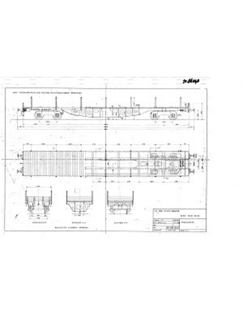 NVM 20.06.040 40-Tonnen-Flachwagen für 89.151 bis 89.175 Schienen 0