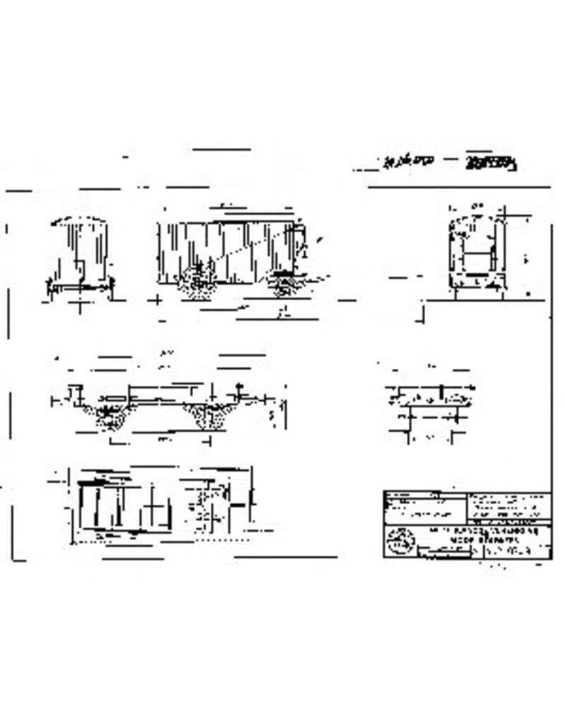 NVM 20.06.050 HIJSM meubelwagen 1-6, open wagen 1001-1016 voor spoor 0