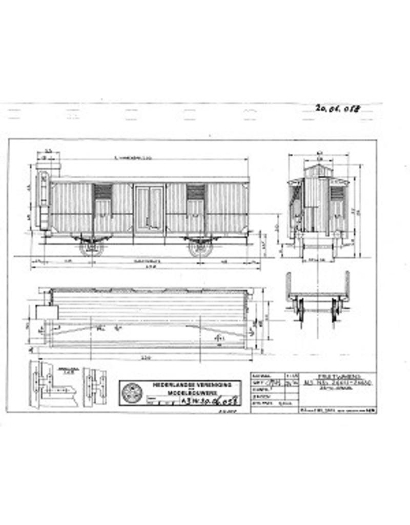 MBT 20.06.058 fruitwagen NS 26641 t/m 60 voor spoor 0