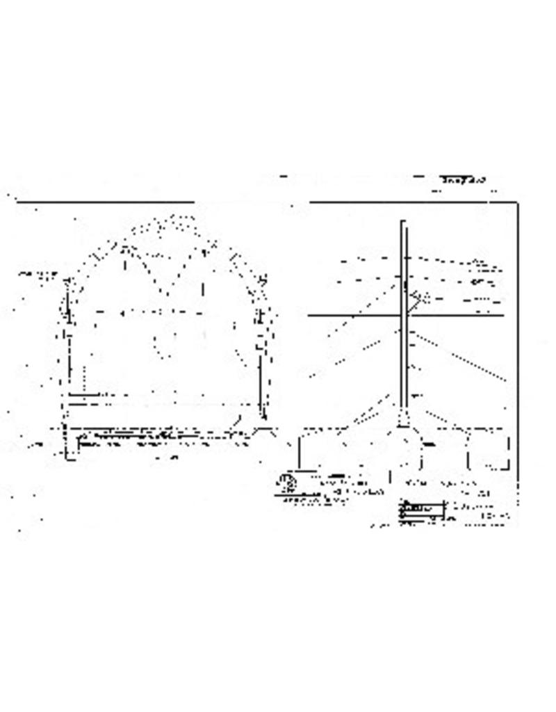 MBT 20.07.010 concrete overhead line portal (Gooilijn) for gauge 0