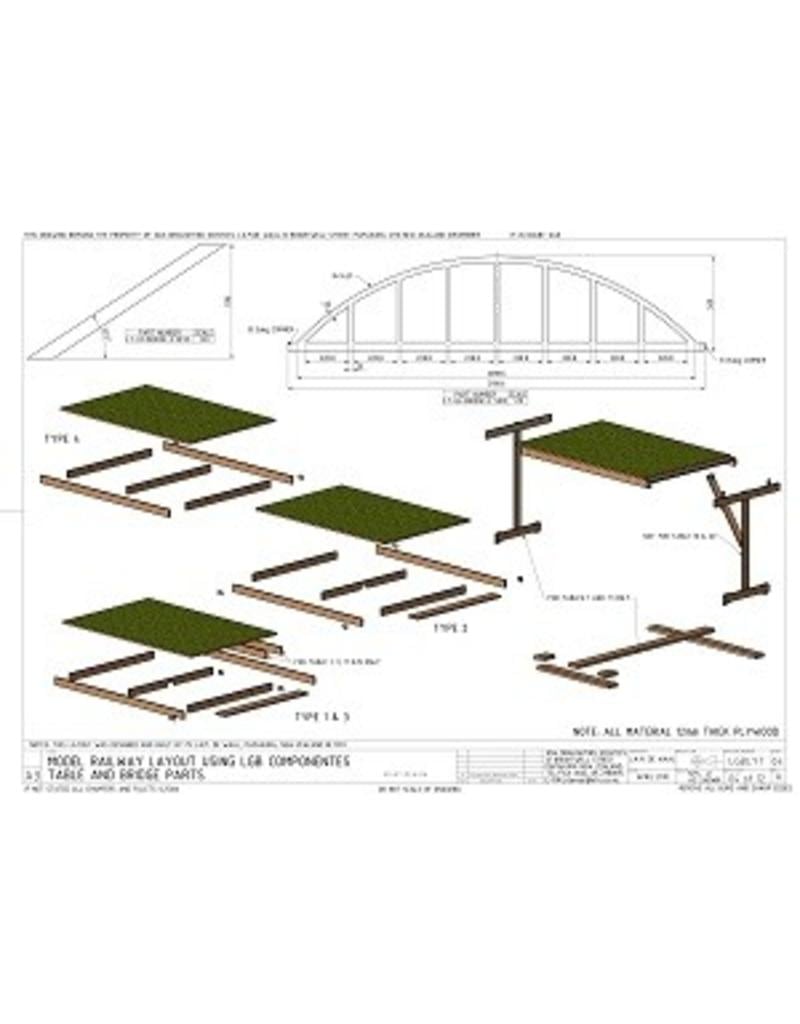 MBT 20.07.014 LGB Spoortafel (45 mm spoor)