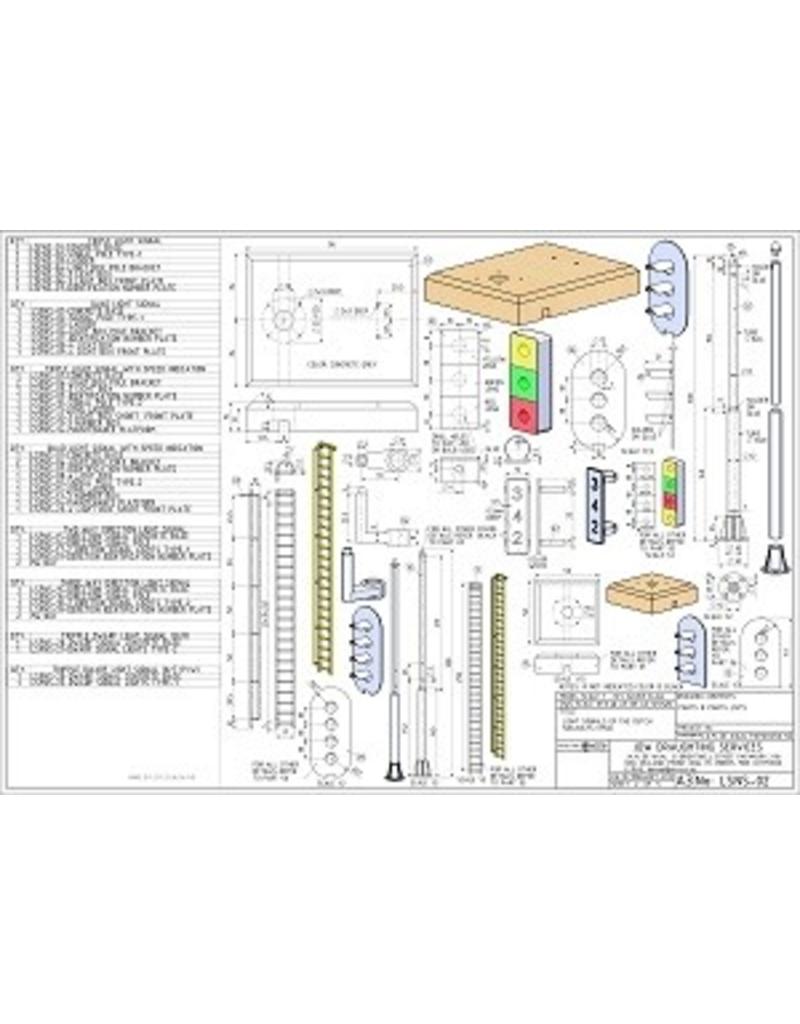 MBT 20.07.015/A Formsignale und Tageslichtsignale NS, System 1952; freistehendes Tageslichtsignal für LGB