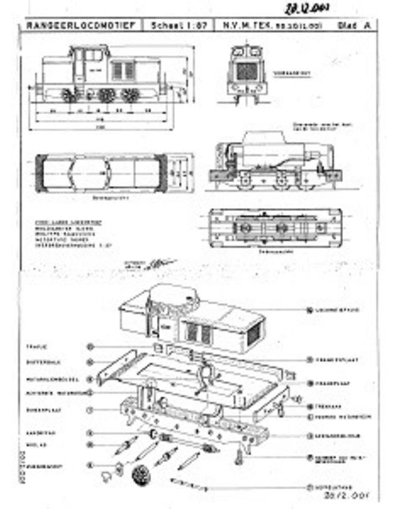 MBT 20.12.001 Industrie-Rangierlokomotive; Freelance-Modell für Spur H0