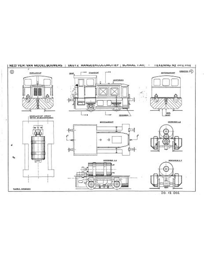 MBT 20.12.002 industrial shunting locomotive Deutz for gauge 0