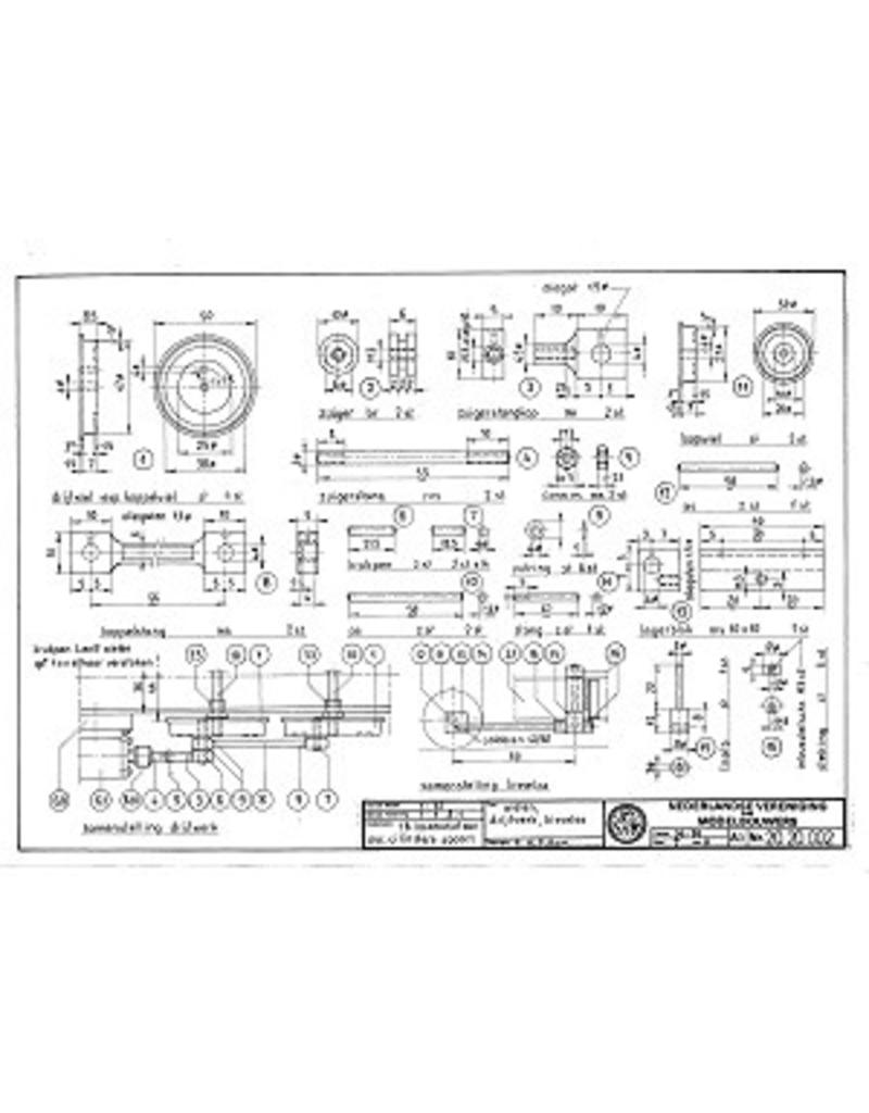 MBT 20.20.002 1B locomotive with osc. cyl. For gauge 1
