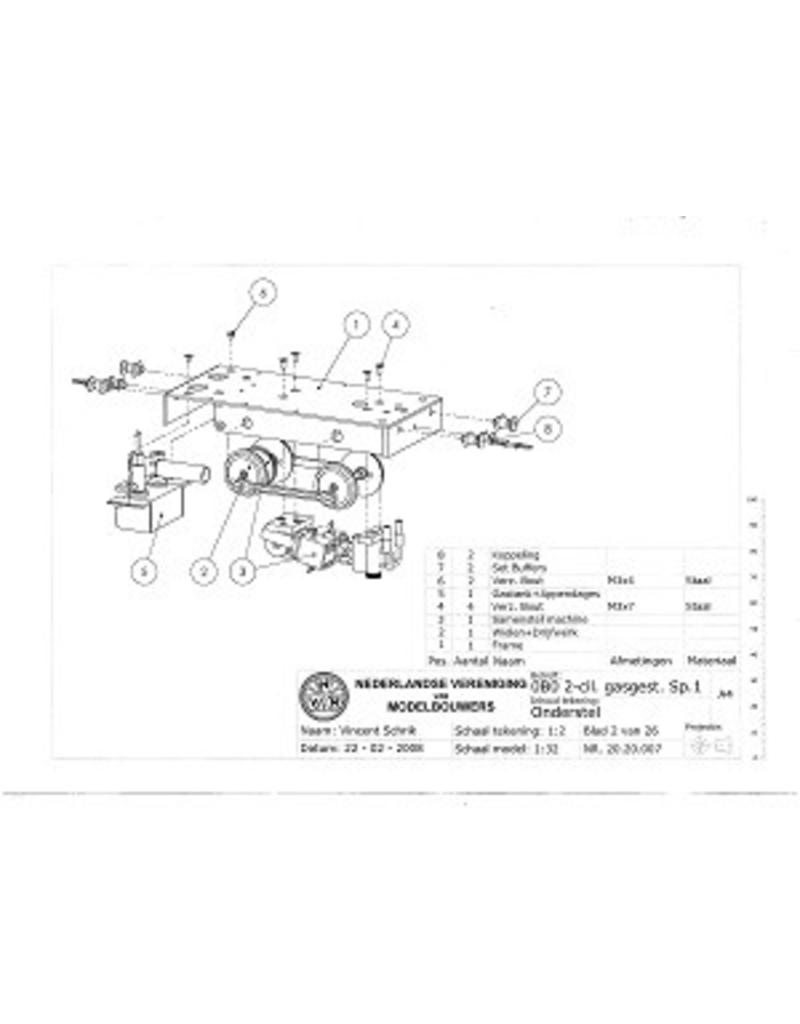 MBT 20.20.007 0-B-0 2-Zylinder gasbefeuerte Lokomotive für Spur 1