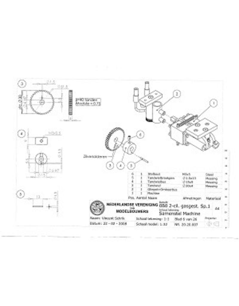 NVM 20.20.007 0-B-0 2 cilinder gasgestookte locomotief voor spoor 1