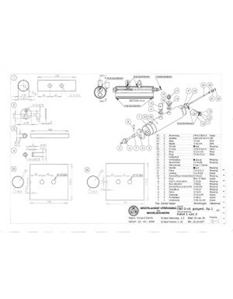 MBT 20.20.007 0-B-0 2-Zylinder gasbefeuerte Lokomotive für Spur 1