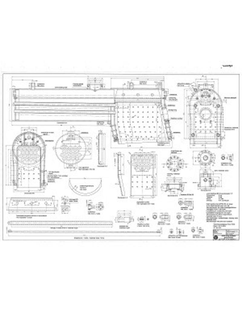 MBT 20.20.009 CD Steam Locomotive Baureihe 64; for 7.25" gauge; Autocad drawings, illustrations and description