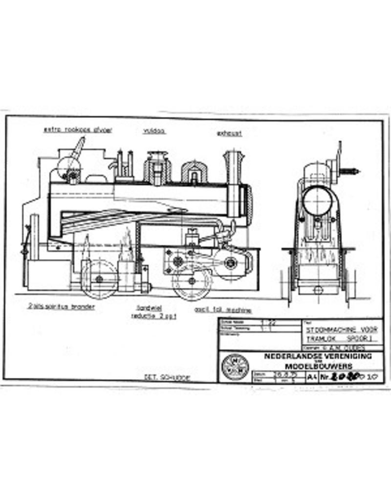 NVM 20.20.010 NTM Zug Dampflokomotive (Maffei, 1914); für Spur 1 (45 mm)