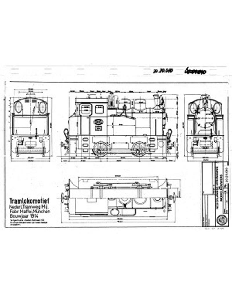 NVM 20.20.010 NTM stoomtramlocomotief (Maffei, 1914); voor spoor 1 (45 mm)