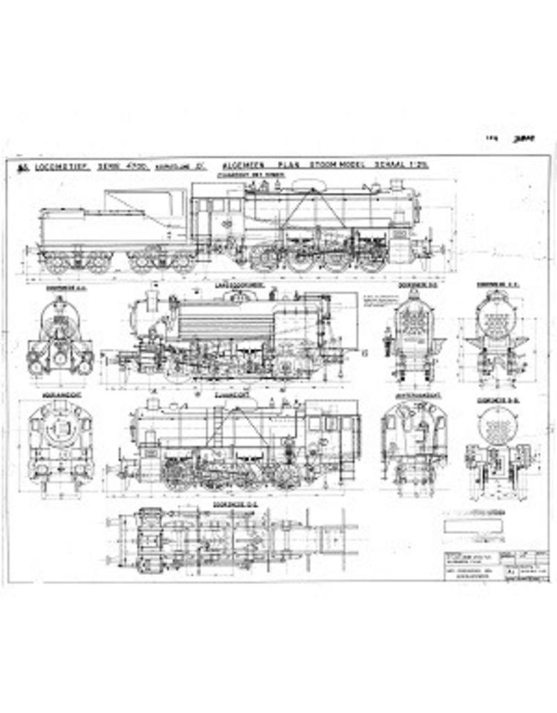 NVM 20.20.012 Güterzuglokomotive NS 4700 - ("Waren Swede '); für Spur 2 (58 mm)