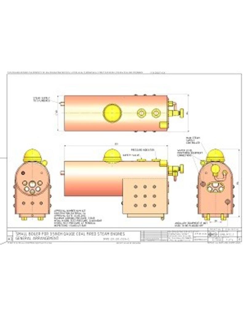 MBT 20.20.016 Small coal-fired boiler for locomotive on 3.5" gauge