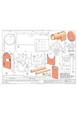 MBT 20.20.016 Kleiner kohlebefeuerter Kessel für Lokomotive auf 3,5" Spur