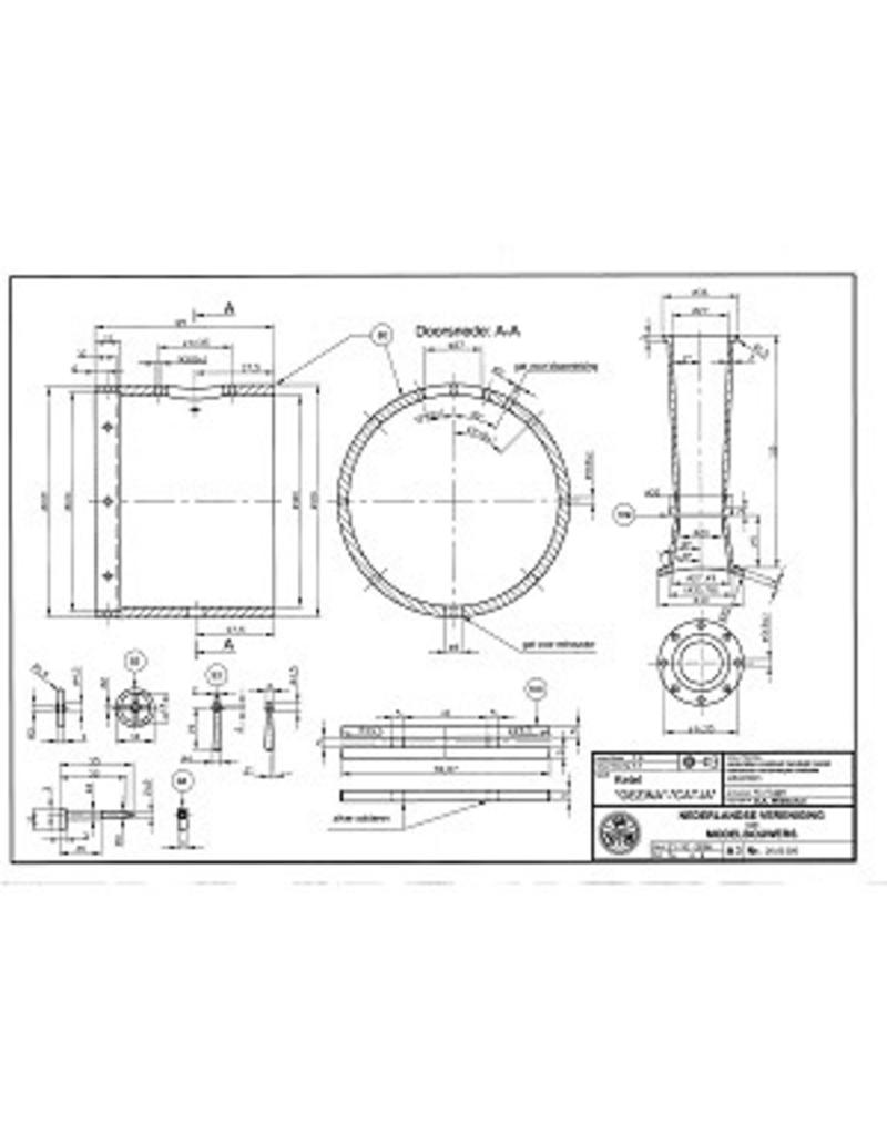 NVM 20.20.020 smalspoorlocomotief Gea, naar de Gezina en Catja; voor spoor 3,5" (89 mm)