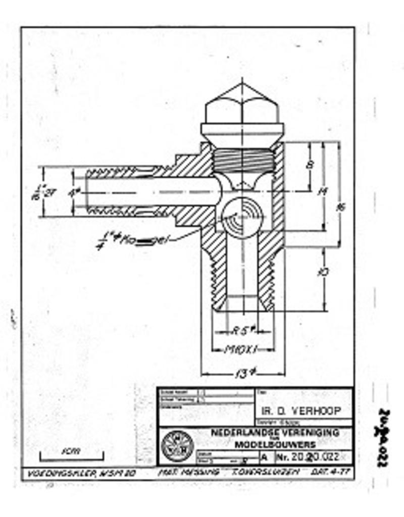 MBT 20.20.022 WSM stoomtramlocomotief 15 - 20; voor spoor 7,25" (184 mm)