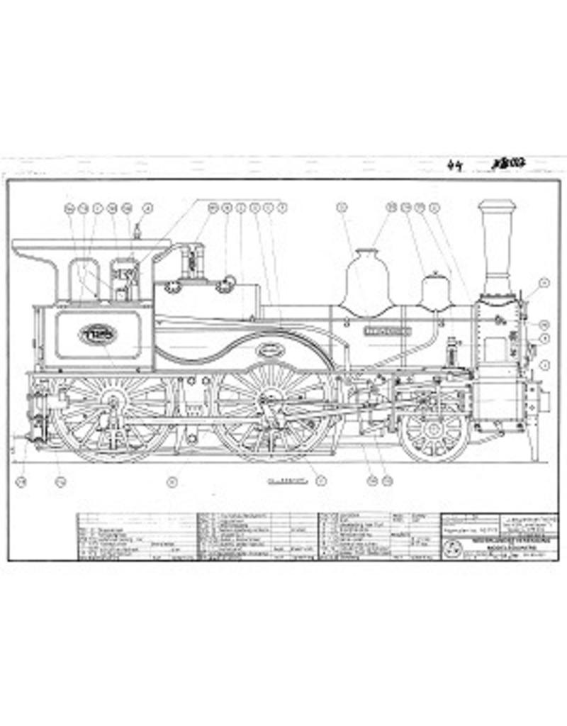 MBT 20.20.027 Stoomlocomotief NS 1125 "Leeuwenhoek" - ("Snelloper"); voor spoor 3,5" (89 mm)
