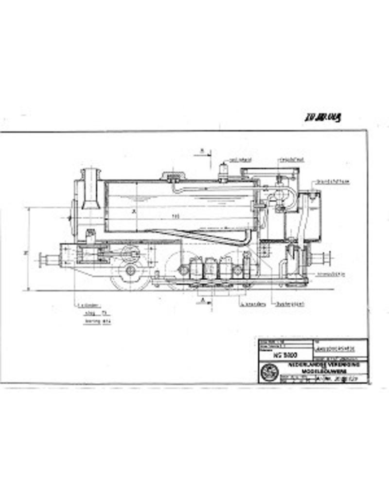 MBT 20.20.029 stoomlocomotief NS 8800 - ("Saddletank"); voor spoor 1 (45 mm)