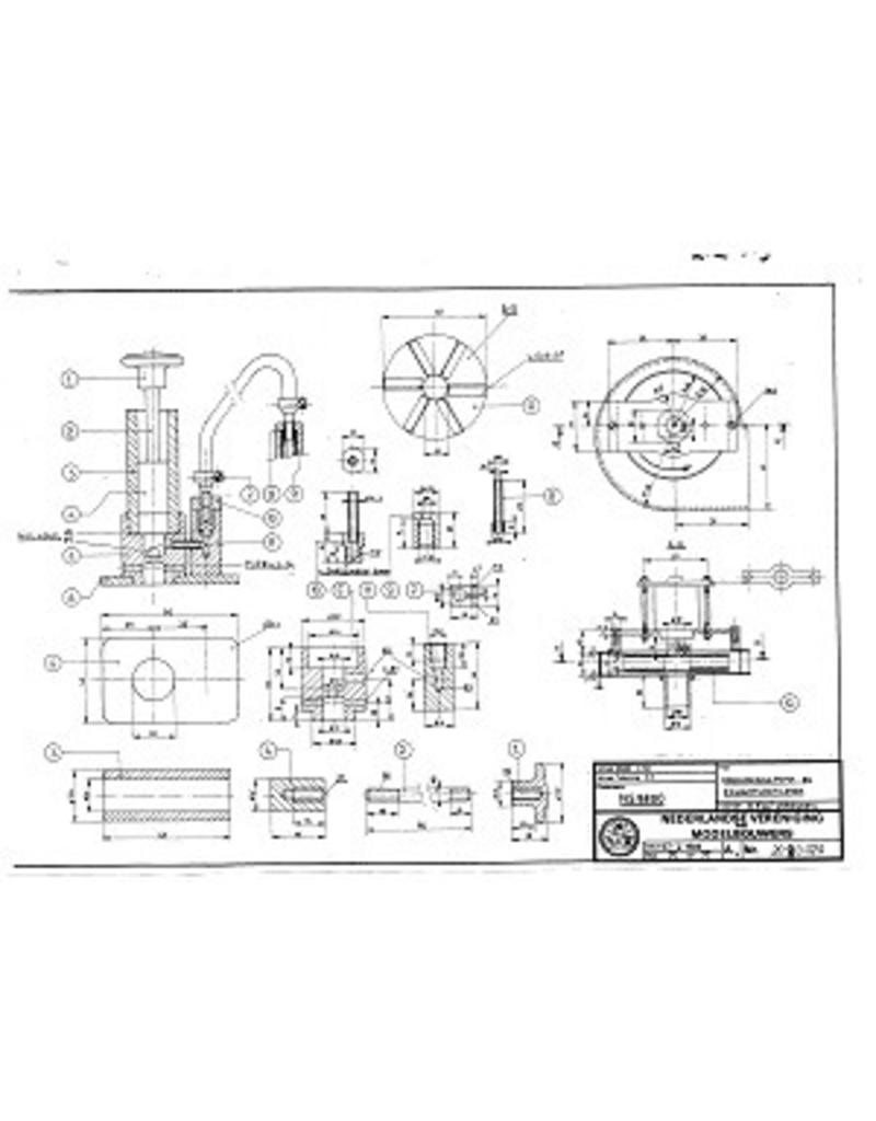 NVM 20.20.029 stoomlocomotief NS 8800 - ("Saddletank"); voor spoor 1 (45 mm)