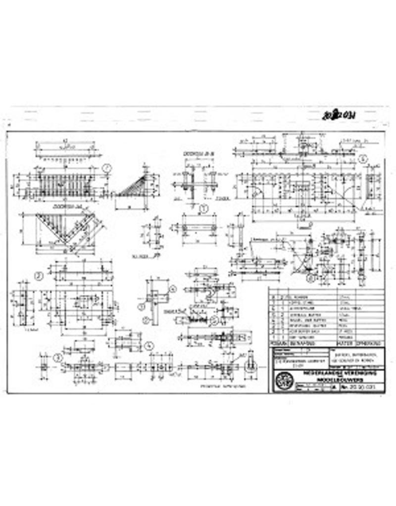 MBT 20.20.031 2-B personen tenderlocomotief SS 650; voor spoor 1 (45 mm)