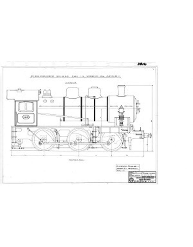 MBT 20.20.034 C-Lokomotive Baureihe NS 3400; für Spur 3,5" (89 mm)