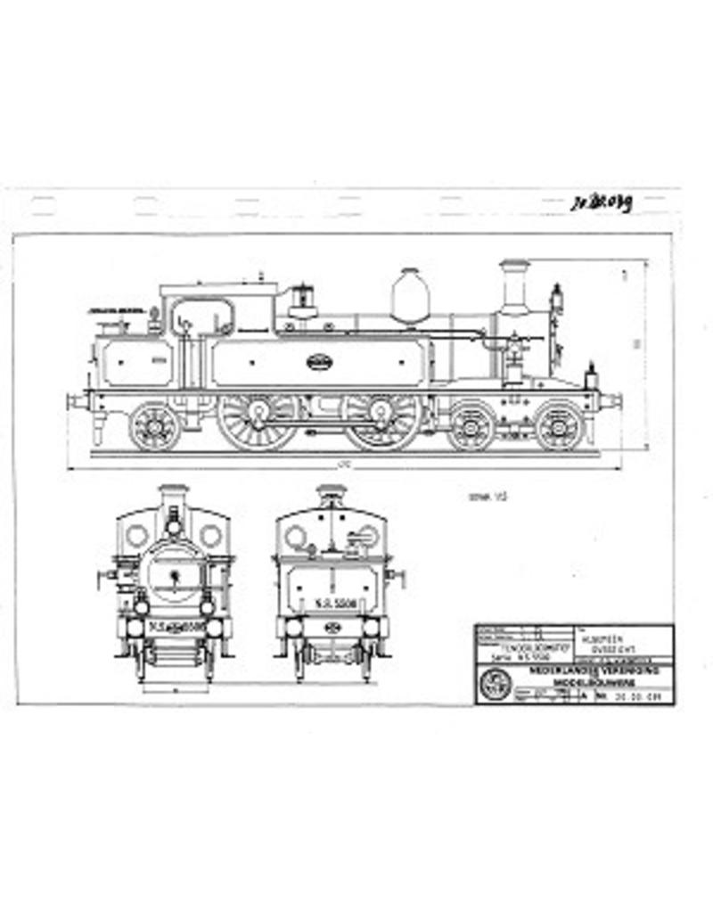 MBT 20.20.039 2-B-1 Tenderlokomotive NS 5500 - ("Kopf und Hintern"); für Spur 2 (58 mm)