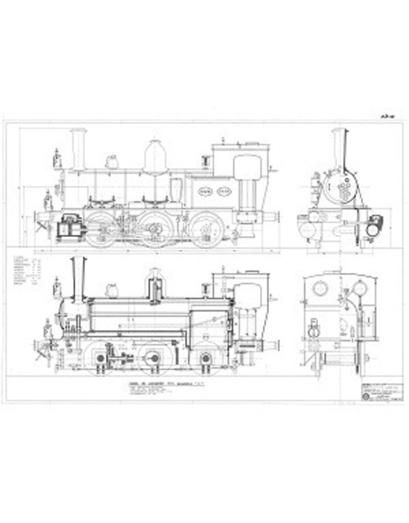 MBT 20.20.045 C- tenderlocomotief NS 7700 - ("Bello"); voor spoor 5" (127 mm)