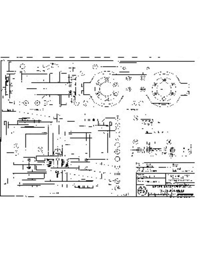 MBT 20.25.002 beremd passagierskarretje voor spoor 3,5" (89 mm)