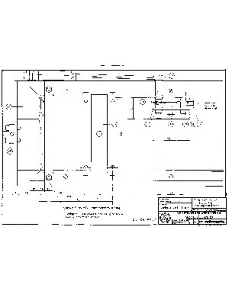 MBT 20.25.002 braked passenger carriage for 3.5" (89 mm) track