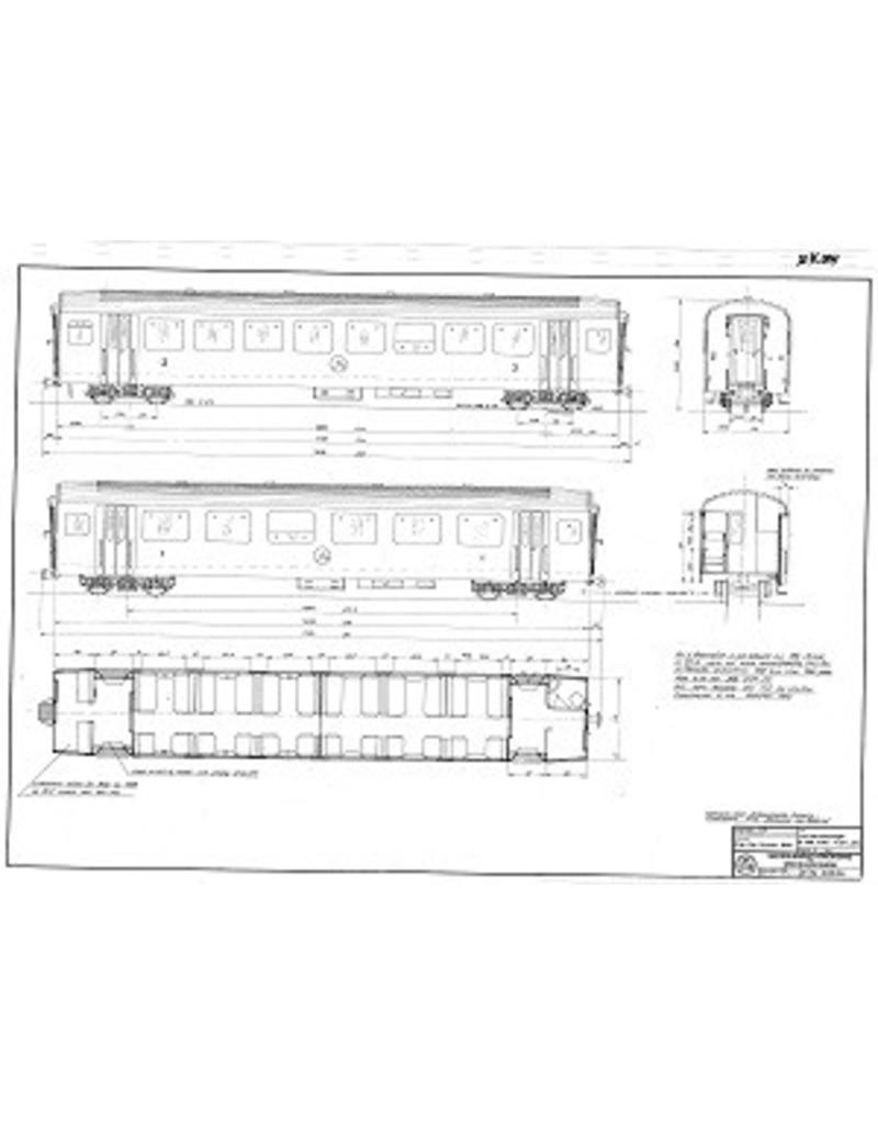 MBT 20.35.004 light alloy carriage A 2071-74 Brig-Visp-Zermatt Railway for gauge 0