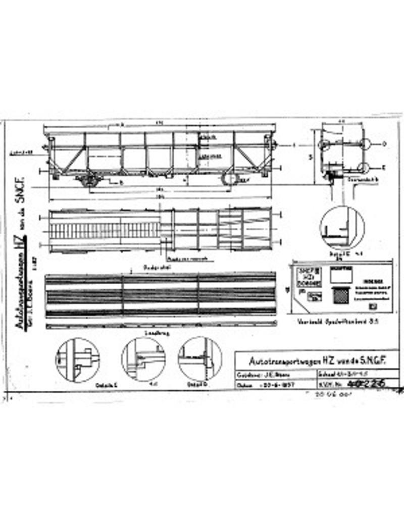NVM 20.46.001 Autotransporter HZ 500.000-506.000P SNCF H0