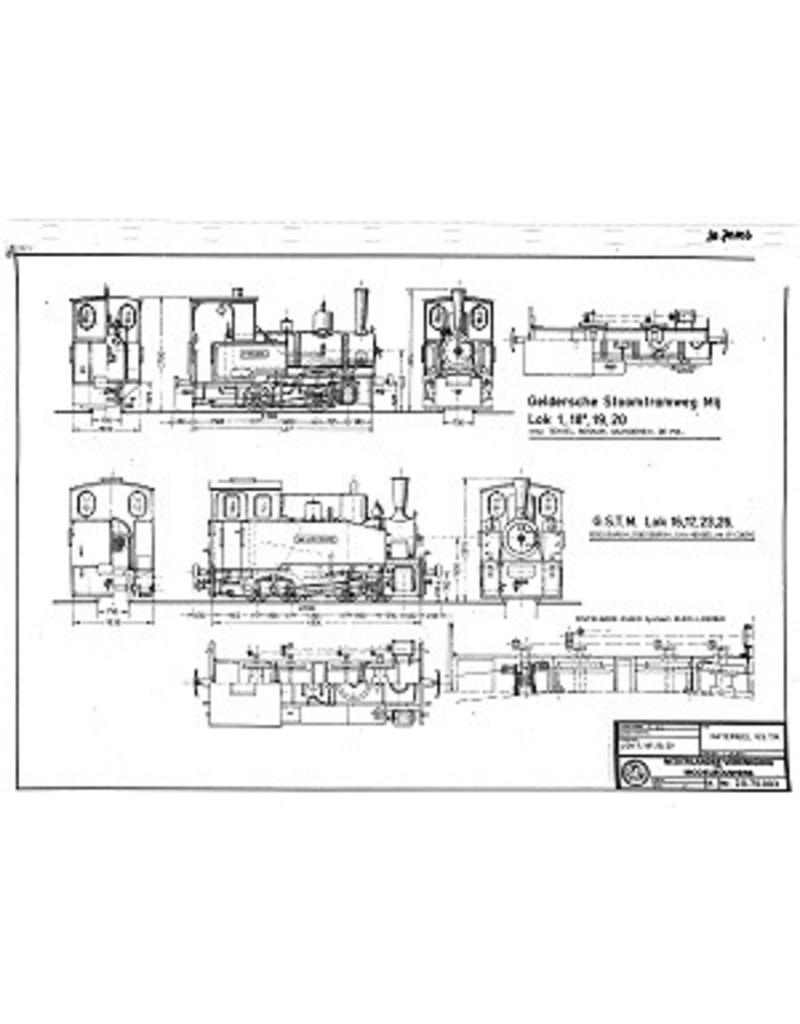 NVM 20.70.003 mobilen Straßenbahnlokomotive 1, 18 ', 19, 20, 16,17,23,26 GSTM tramwegloc