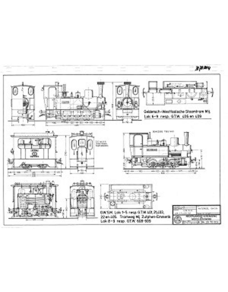 NVM 20.70.004 tramweglocomotieven GWSM en ZEGWSM 1-5 resp. GTW 401,21,403ZE 8-9, resp. GTW 608-609