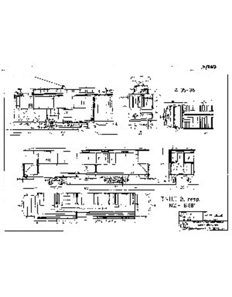 NVM 20.73.027 materieel NZHVM A35-36 (ex ENET), aanh.rijtuig B88 (ex TNHT 20)