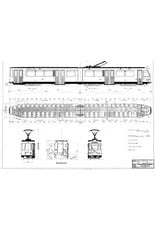 MBT Geleed tramrijtuig RET 701(Duewag, 1981) - Bouwtekening Schaal 1 : 30 (20.73.035)