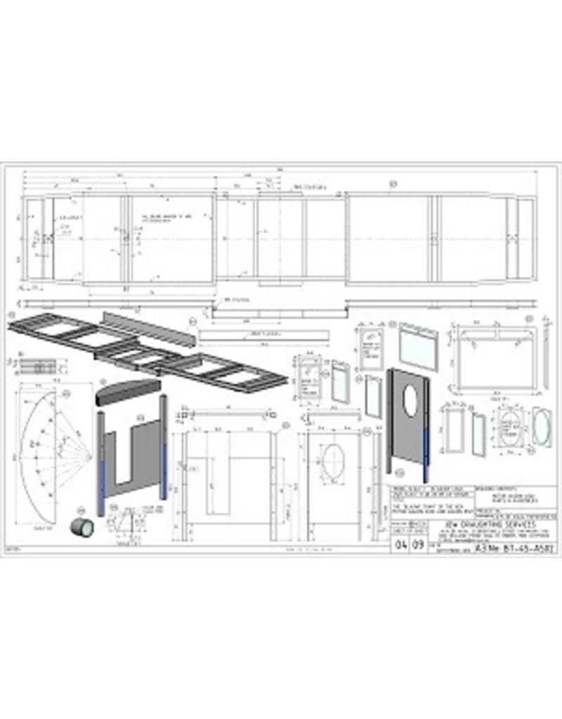MBT 20.73.041 CD - NZH motorrijtuig A 502 en aanhangrijtuig B 501 (Blauwe tram) voor spoor 1, 2,5"spoor