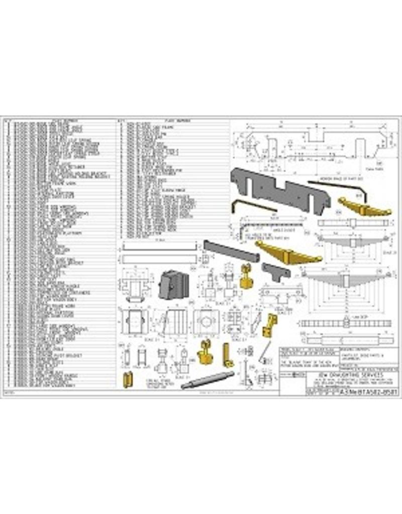 MBT 20.73.041/B NZH motorrijtuig A 502 en aanhangrijtuig B 501 (Blauwe tram) voor 2,5" spoor
