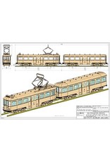 MBT 20.73.041/C NZH Triebwagen A 502 und Beiwagen B 501 (Blaue Tram) für 7,25" Spur